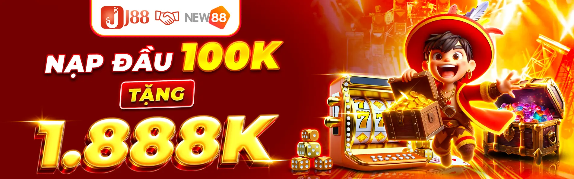 J88 nạp 100K tặng 1888K